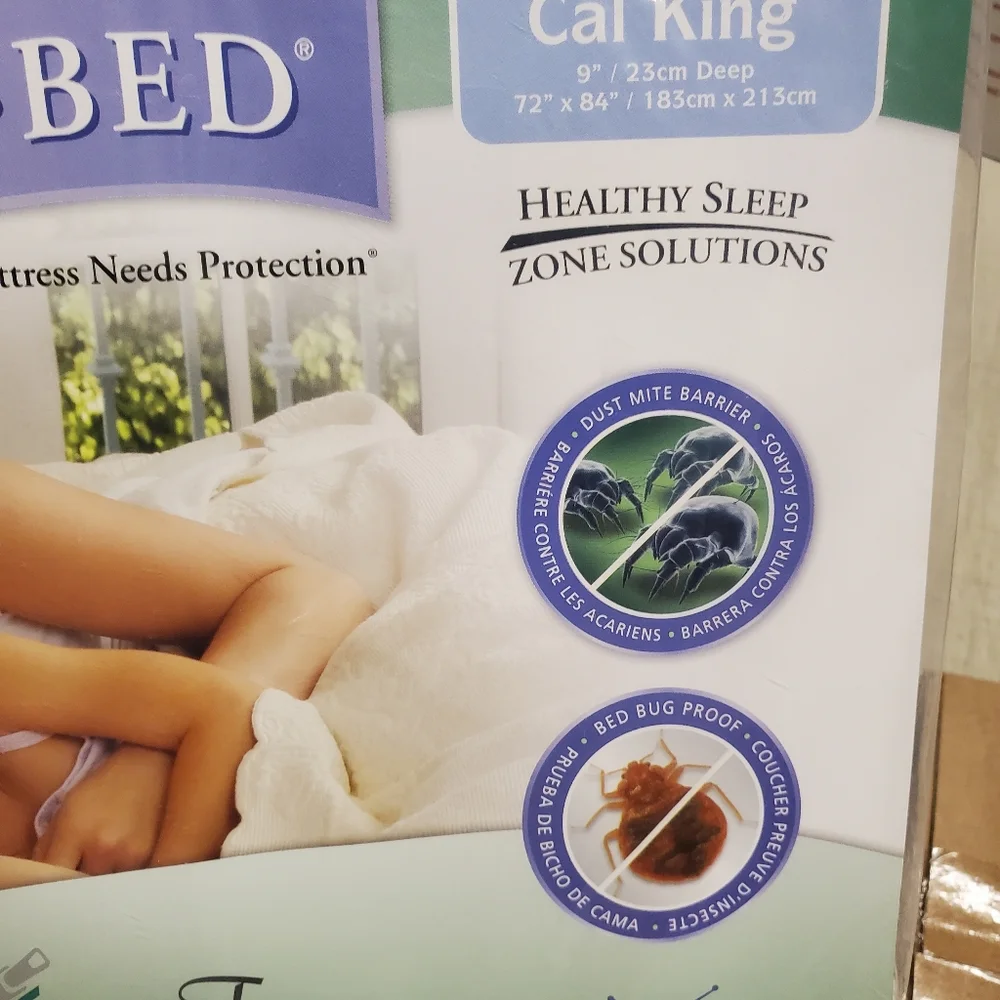 Protect a Bed Waterproof Matress or Box Spring Encasement w/Bug Lock Cal King